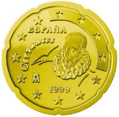 Obverse of Spanish 20 Euro Cent Coin