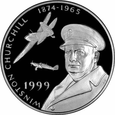 Reverse of Tristan da Cunha 1999 Silver Proof Fifty Pence