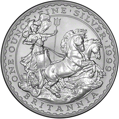 1999 Britannia Silver Bullion Coins