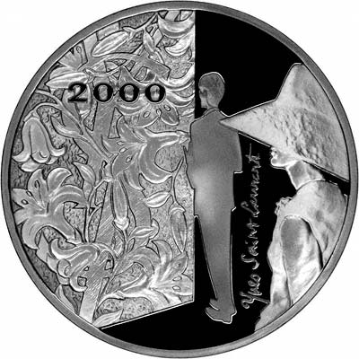 Reverse of 2000 France Silver Proof 10 Francs