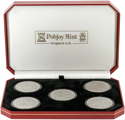 2000 Manx Olympic Five Coin Set