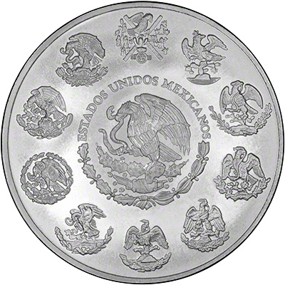 Obverse of 2000 Mexican Silver Libertad