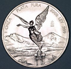 Reverse of 2000 Mexican One Ounce Silver
