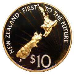 New Zealand Ten Dollars - Reverse