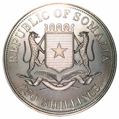 Undated Obverse of Somalia 25 Shillings