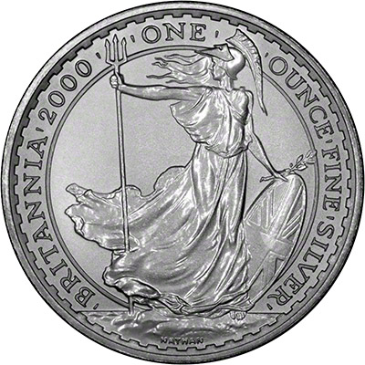 Reverse of 2000 Silver Britannia