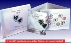 2000 Uncirculated 9 Coin Collection in Special Millennium Bride Gift Pack