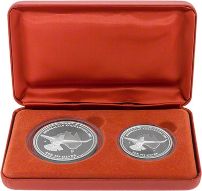 2001 australia two coin kookaburra set
