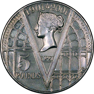 Reverse of 2001 Victorian Era Crown