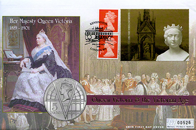 2001 - 100 Year Anniversary of Queen Victoria Crown- Great Britain PNC