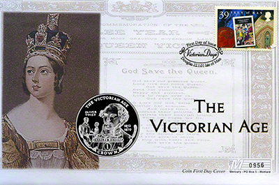 2001 - The Victorian Age Crown - Charles Dickens PN