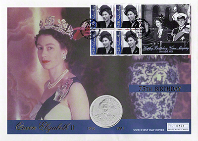 Gibraltar Queen Elizabeth II 75th Birthday PNC