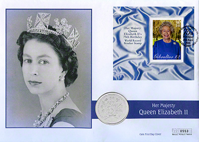 Isle of Man Queen Elizabeth II 75th Birthday PNC