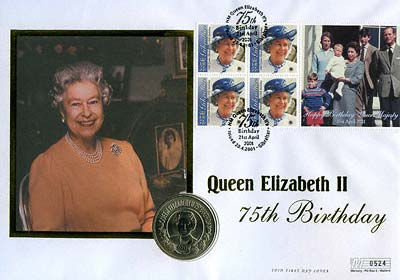 St Helena Queen Elizabeth II 75th Birthday PNC
