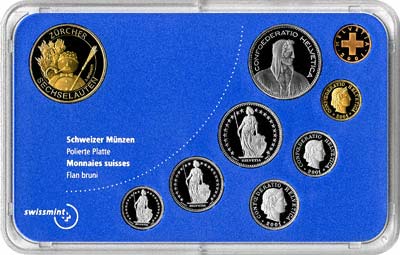 Obverse of 2001 Swiss Uncirculated Set