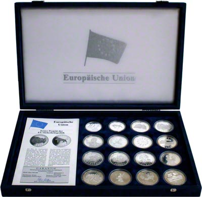 European Union Complete Silver Medallion Collection