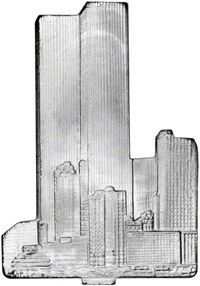 Removable Silver Clad Twin Towers