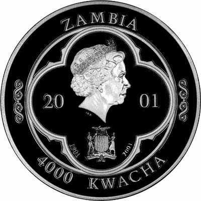 Obverse of 2001 4000 Kwacha