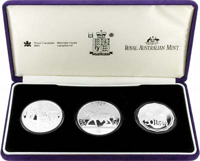 2002 3 Coin Accession Proof Set