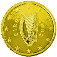 Obverse of Irish 50 Euro Cent Coin