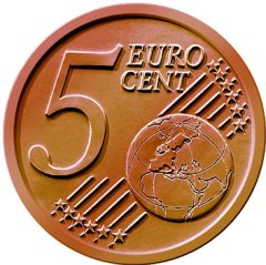 Common Reverse of all 5 Euro Cent Coins