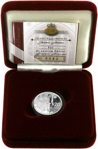 2002 Fiji Platinum $20 Coin