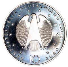 2002 German 10 Euro Silver Coin