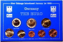 Unofficial German 2002 Euro Coin Set