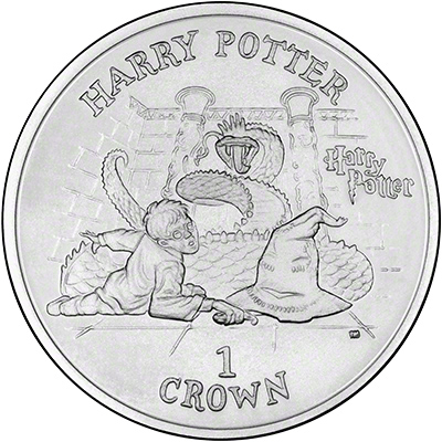 Reverse of 2002 Harry Potter Crown - Retrieving the Sword