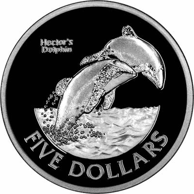 Reverse of 2002 Silver Proof Five Dollar Coin