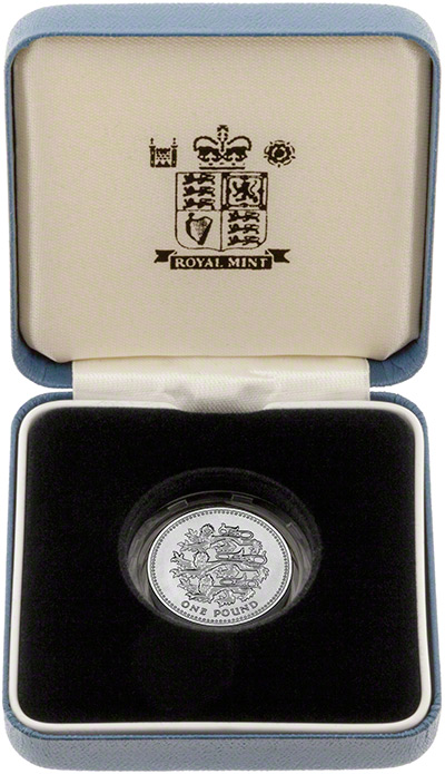 2002 Silver Proof Frosted Finish One Pound in Presentation Box