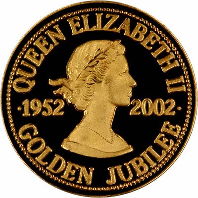 Obverse of 2002 Golden Jubilee Medallion