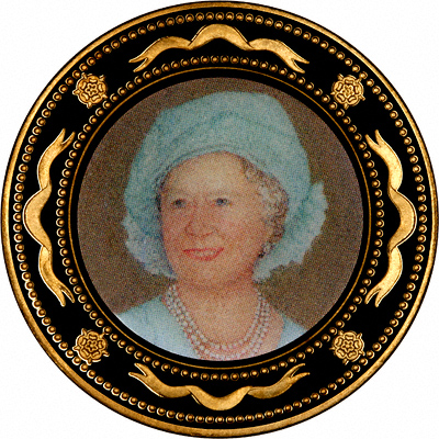 Obverse of Queen Elizabeth the Queen Mother Medallion