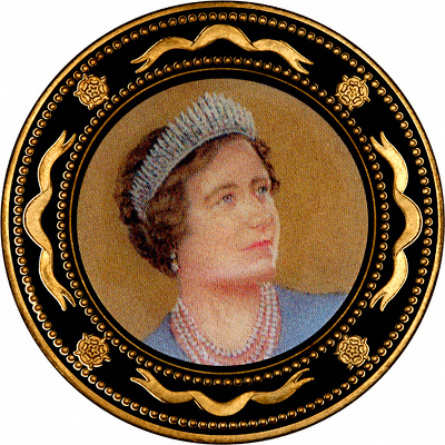 Obverse of Queen Elizabeth the Queen Mother Medallion