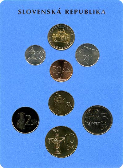 Reverse of 2002 Slovakian Coin Set