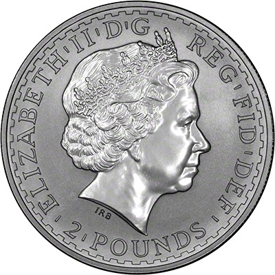 Obverse of 2002 Silver Britannia