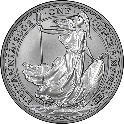 Reverse of 2002 Silver Britannia