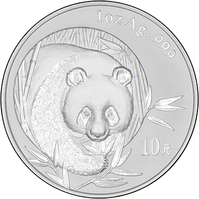 2003 Chinese Silver Panda Reverse