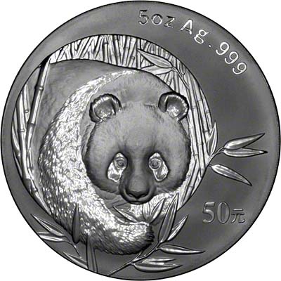 Reverse of 2003 Chinese Silver Panda