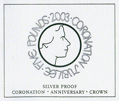 2003 Coronation Anniversary Crown Certificate
