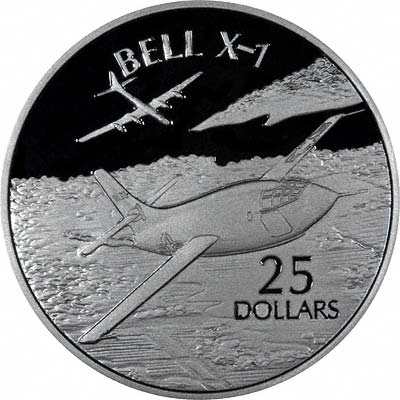 Bell X1 on Reverse of 2003 Solomon Islands Silver Proof Crown