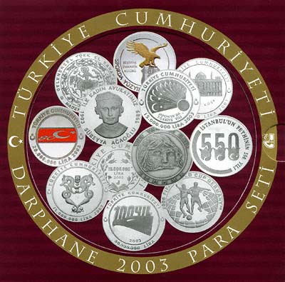 Front Cover of Turkish 2003 Uncirculated Set