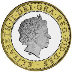 Obverse of 2005 £2 Coin
