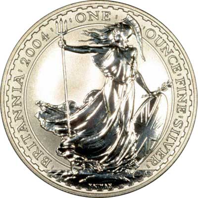 Reverse of 2004 Silver Britannia