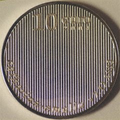 2004 Netherlands - Silver €10 - Obverse No Hologram