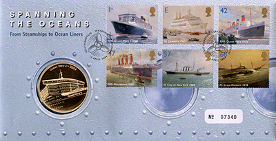  Obverse 2004 Queen Mary 2's First Year of Service PNC