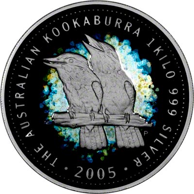 Obverse of 2005 Australian One Kilo Kookaburra