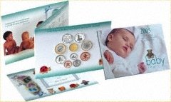 2005 Uncirculated 8 Coin Set in Special Baby Gift Pack