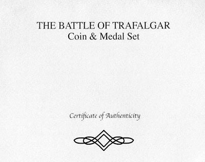 2005 Battle of Trafalgar Set Certificate