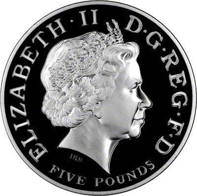 Obverse of 2005 Trafalgar Silver Proof Crown